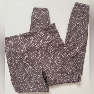 RBX Women's Leggings Size Small With Crossover Ankle Design and Polka Dot Print